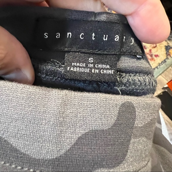 Sanctuary Gray Camo Slim Leg Pull On Pants Jeggings-Size Small - Picture 7 of 8